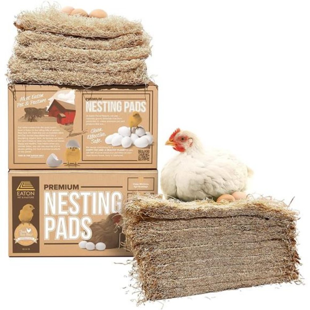 Eaton Pet and Pasture, Premium Laying Hen Nesting Pads,  13 x 13 (10 Pack)